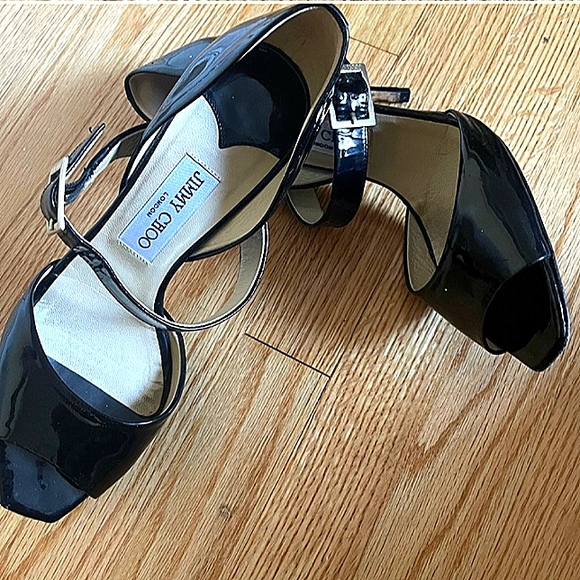 JIMMY CHOO AUTHENTIC STRAPPY SANDEL HEEL WITH BOX AND DUST BAG EUC - Picture 3 of 11